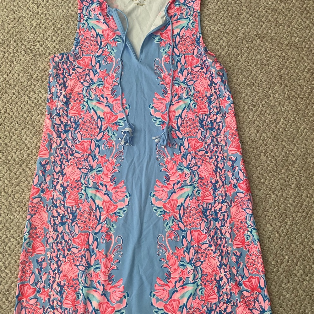 Lilly Pulitzer Johana Cover-Up
Color: Blue Peri Shrimply The Best Engineered